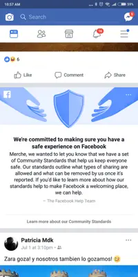 Facebook android App screenshot 9